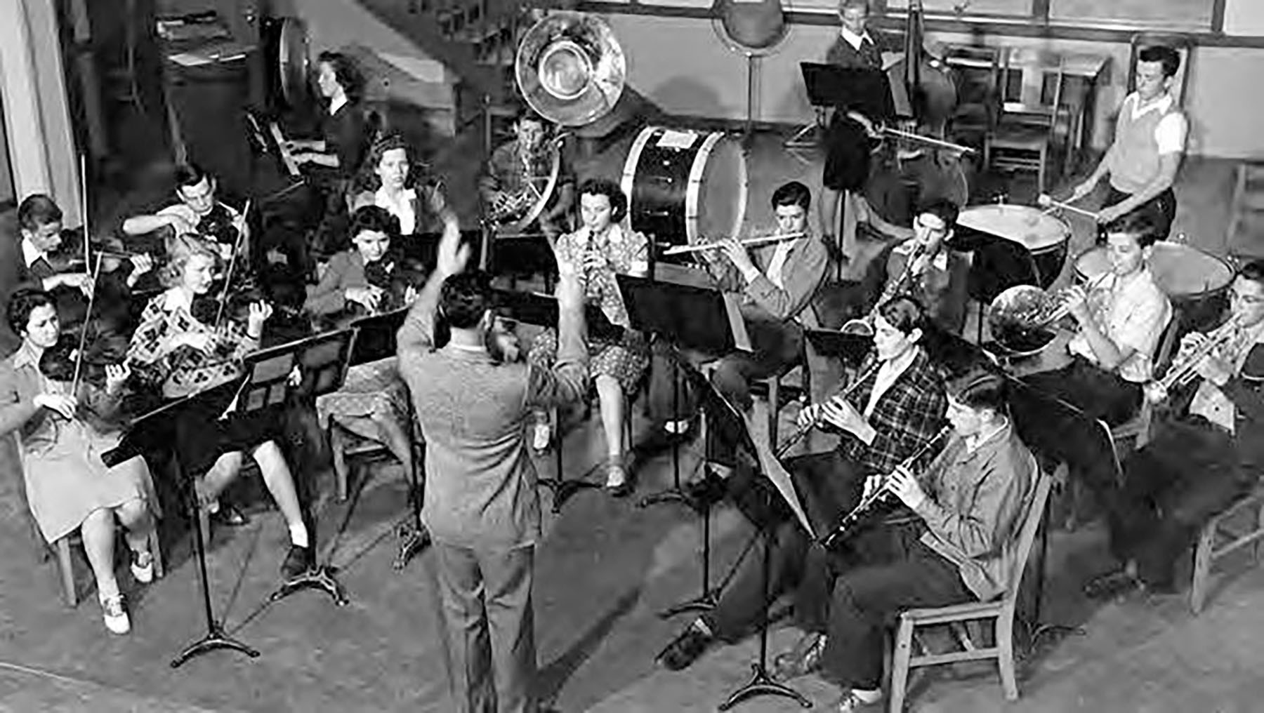 Paly band rehearsal 1950